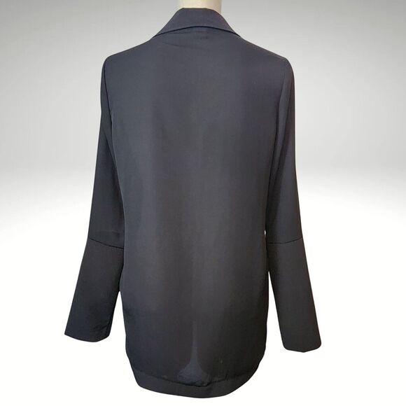 Silhouette NYC Vintage Open Blazer Cardigan Made in USA Size Medium Mixed Media - Picture 2 of 5